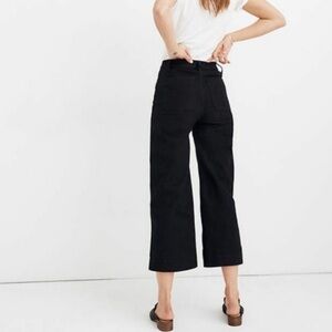 Madewell Emmett Wide-Leg in Black Twill sz 25